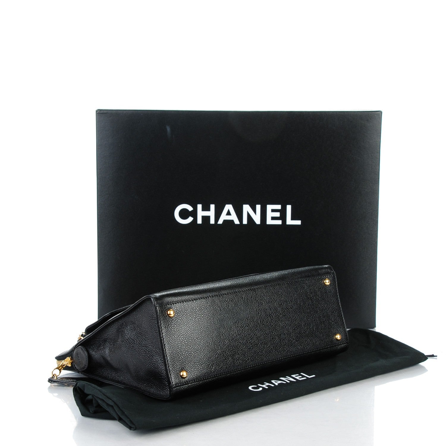 Chanel Caviar Flap Shoulder Bag Black 4 of 8