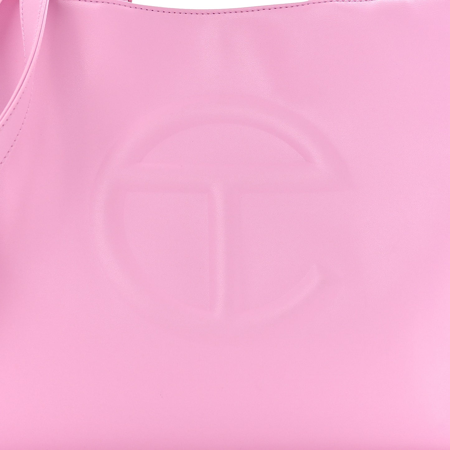 Vegan Leather Medium Shopping Bag Bubblegum