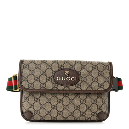 Gucci GG Supreme Monogram Neo Vintage Web Belt Bag Brown 1 of 11
