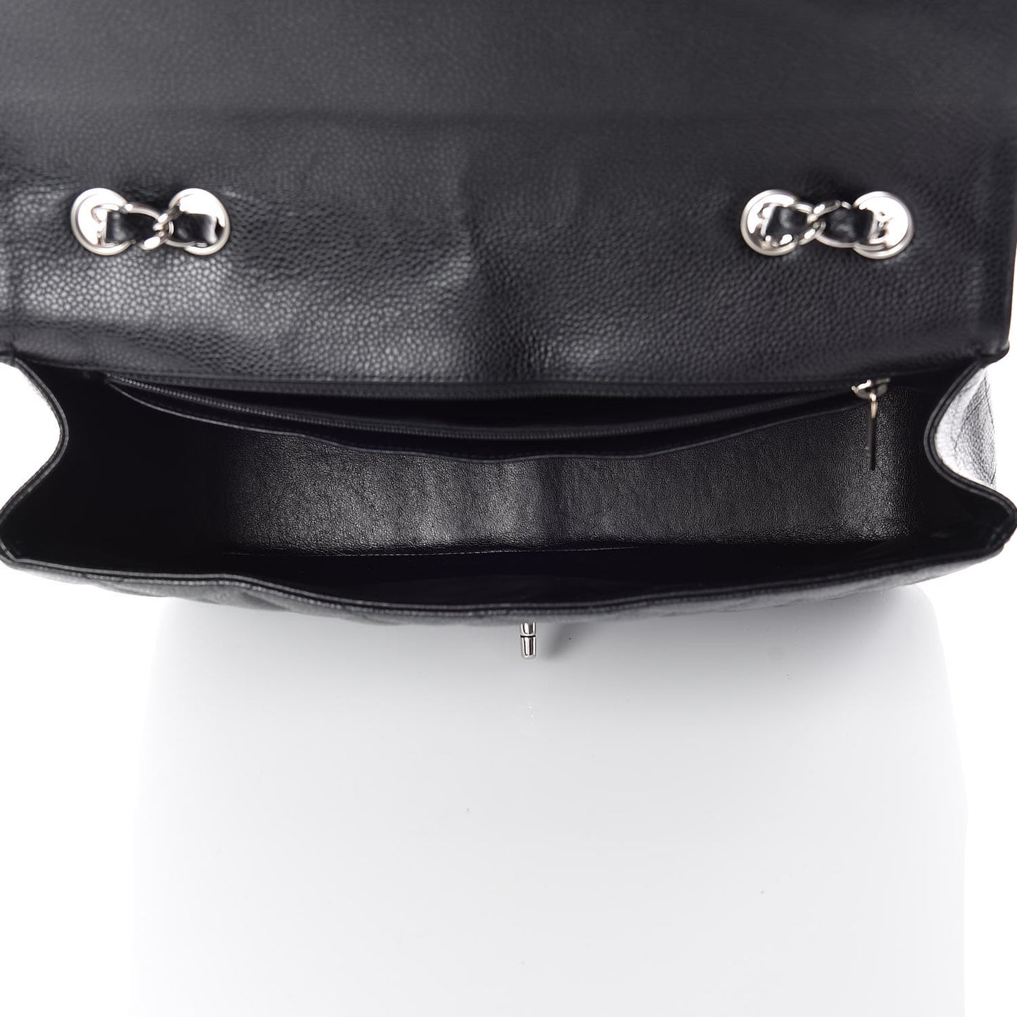 Caviar Quilted Jumbo Single Flap Black