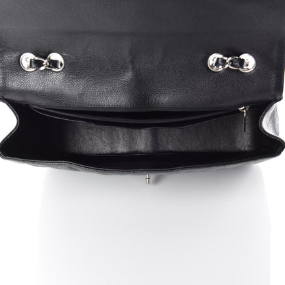 Chanel Caviar Quilted Jumbo Single Flap Black 5 of 16