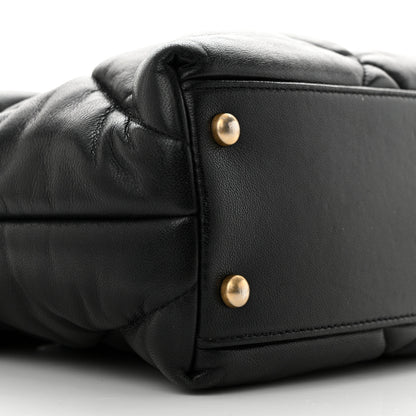 Chanel Lambskin Quilted Small Bowling Bag Black 9 of 10