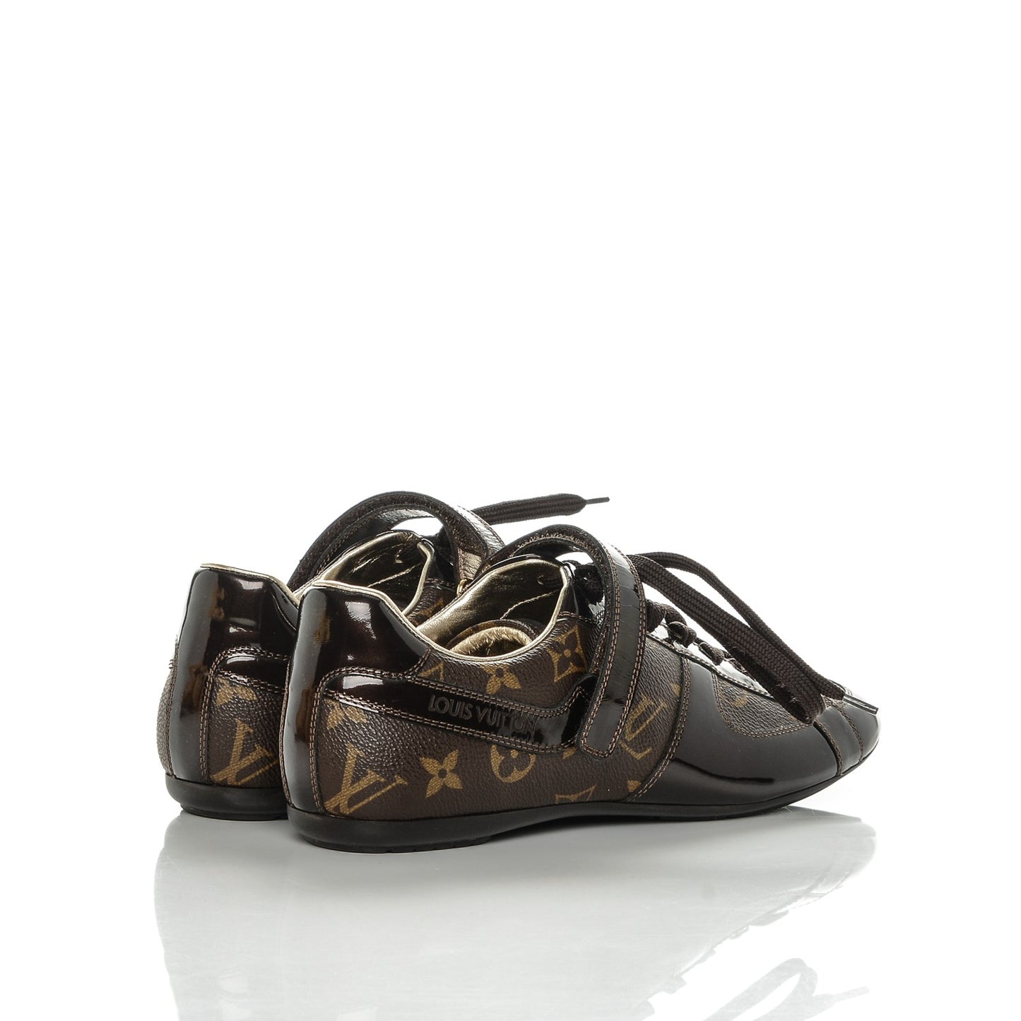 Patent Monogram Globe Trotter Sneakers 39.5