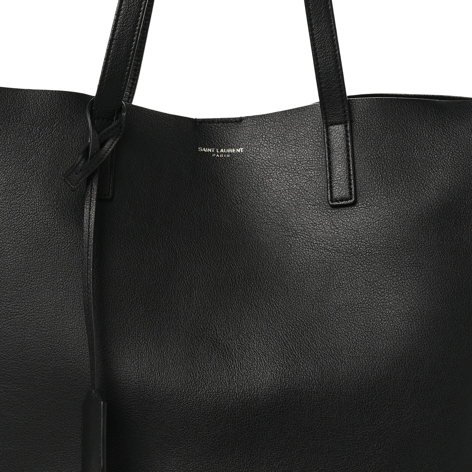 Saint Laurent Calfskin Large Shopping Tote Black 9 of 13