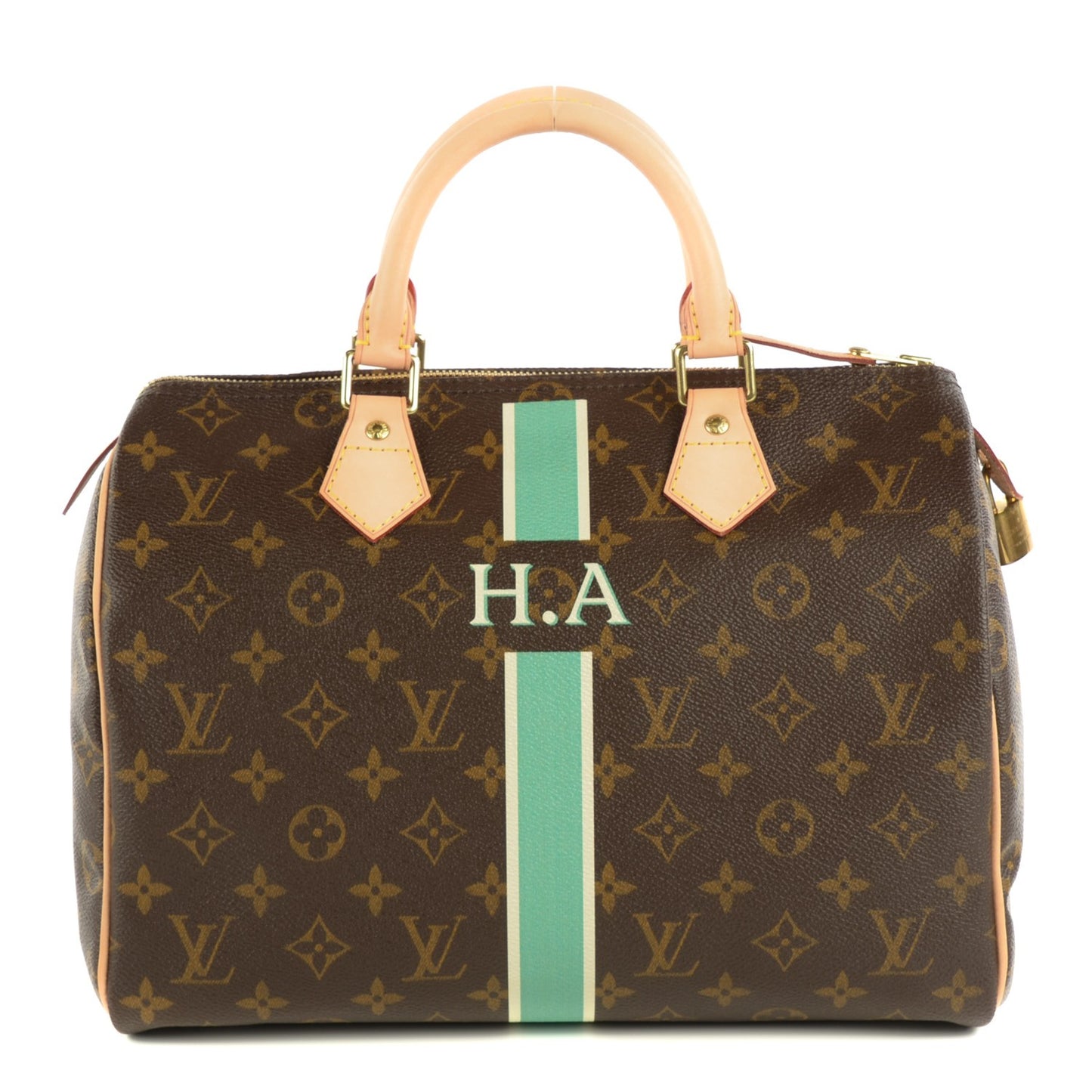 Monogram My LV Heritage Speedy 30 Blue Clair White