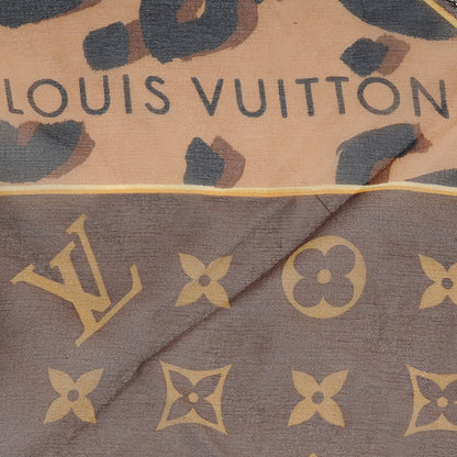 Louis Vuitton Leopard Monogram Silk Scarf 3 of 5