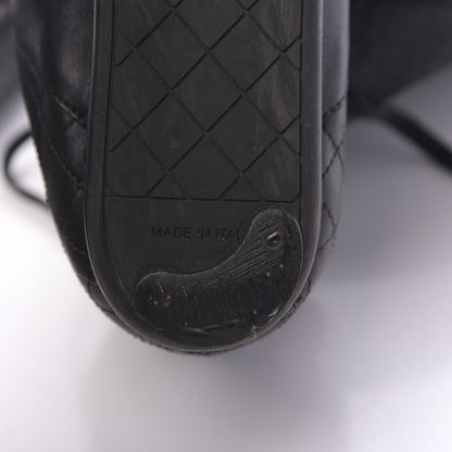Chanel Calfskin Tumbled Lambskin Lace Up Knee High Sneaker Boots 37 Black 6 of 8