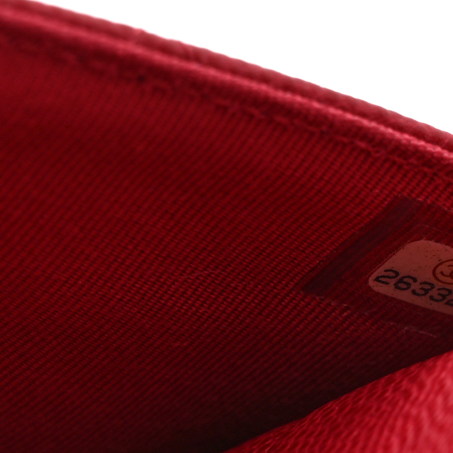 Chanel Caviar Quilted Wallet on Chain WOC Red 7 of 10