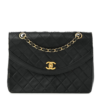 Chanel Lambskin Quilted Medium Single Flap Black 1 of 16