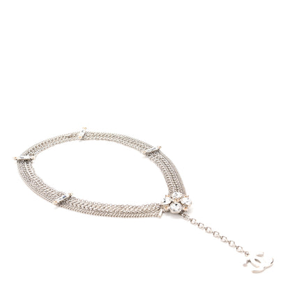Chanel Crystal CC Multi Strand Chain Belt Silver 2 of 5