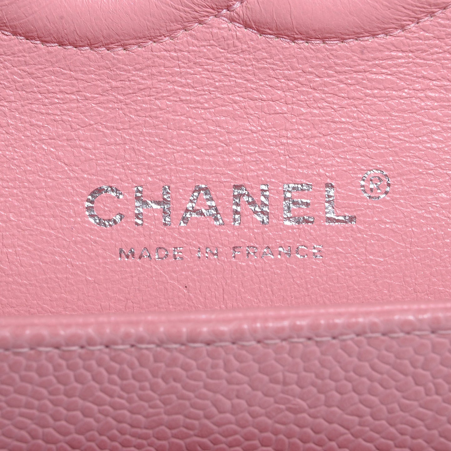 Caviar Quilted Medium Double Flap Pink