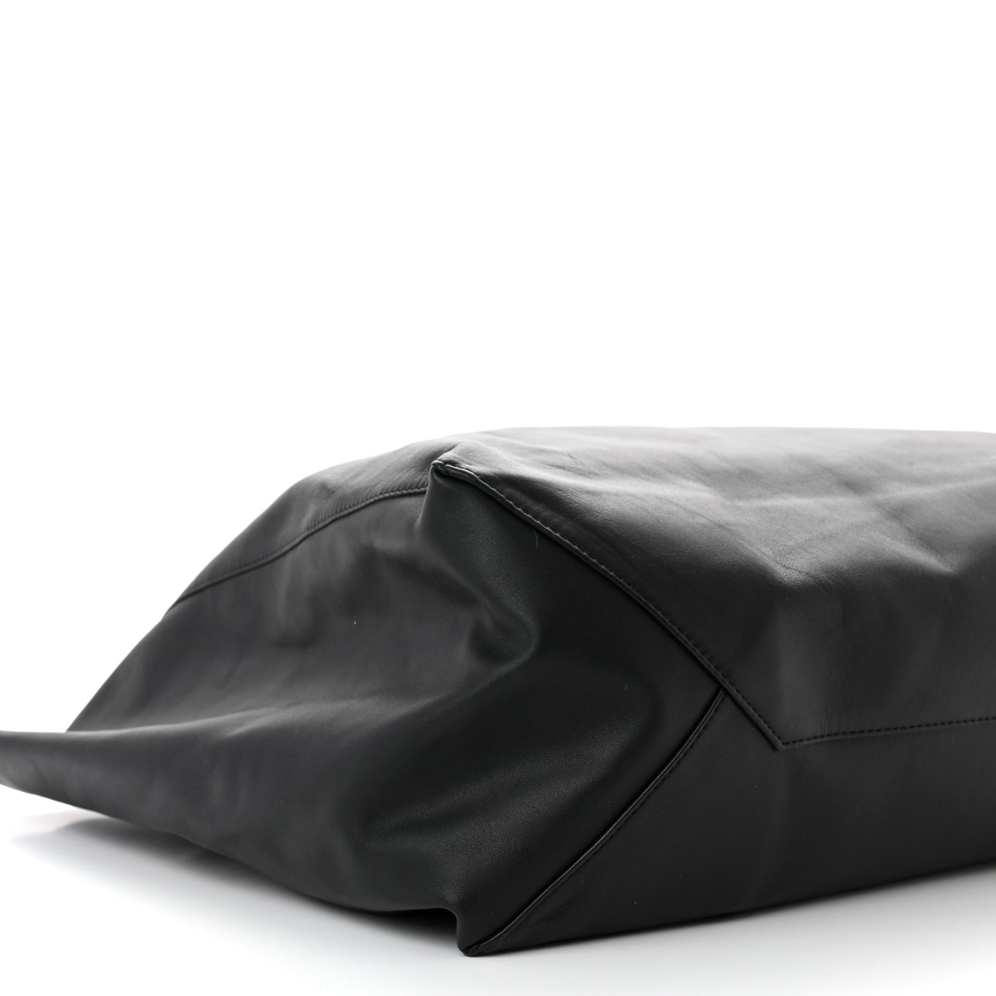Lambskin Horizontal Cabas Black