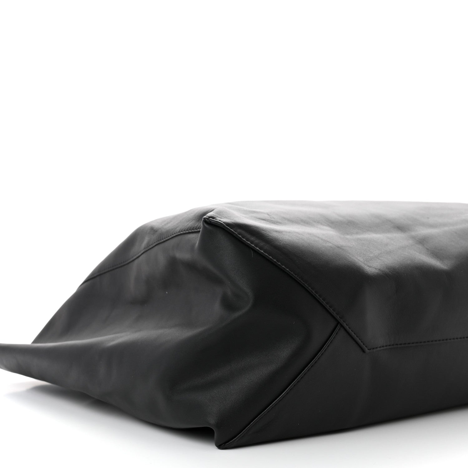 Celine Lambskin Horizontal Cabas Black 8 of 10