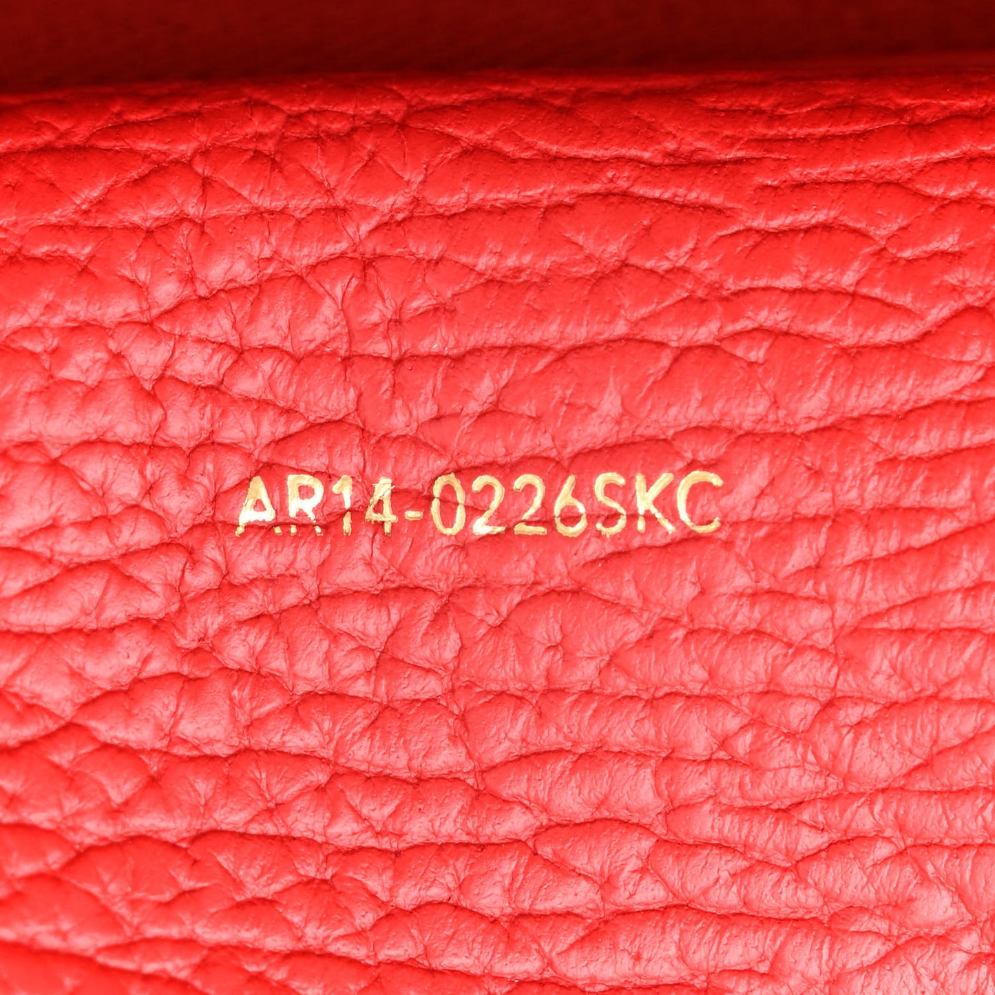 Textured Calfskin Mini Pashli Satchel Red