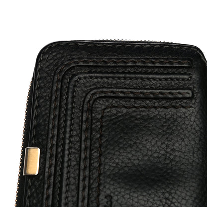 Chloe Grained Calfskin Marcie Long Zip Around Wallet Black 13 of 14
