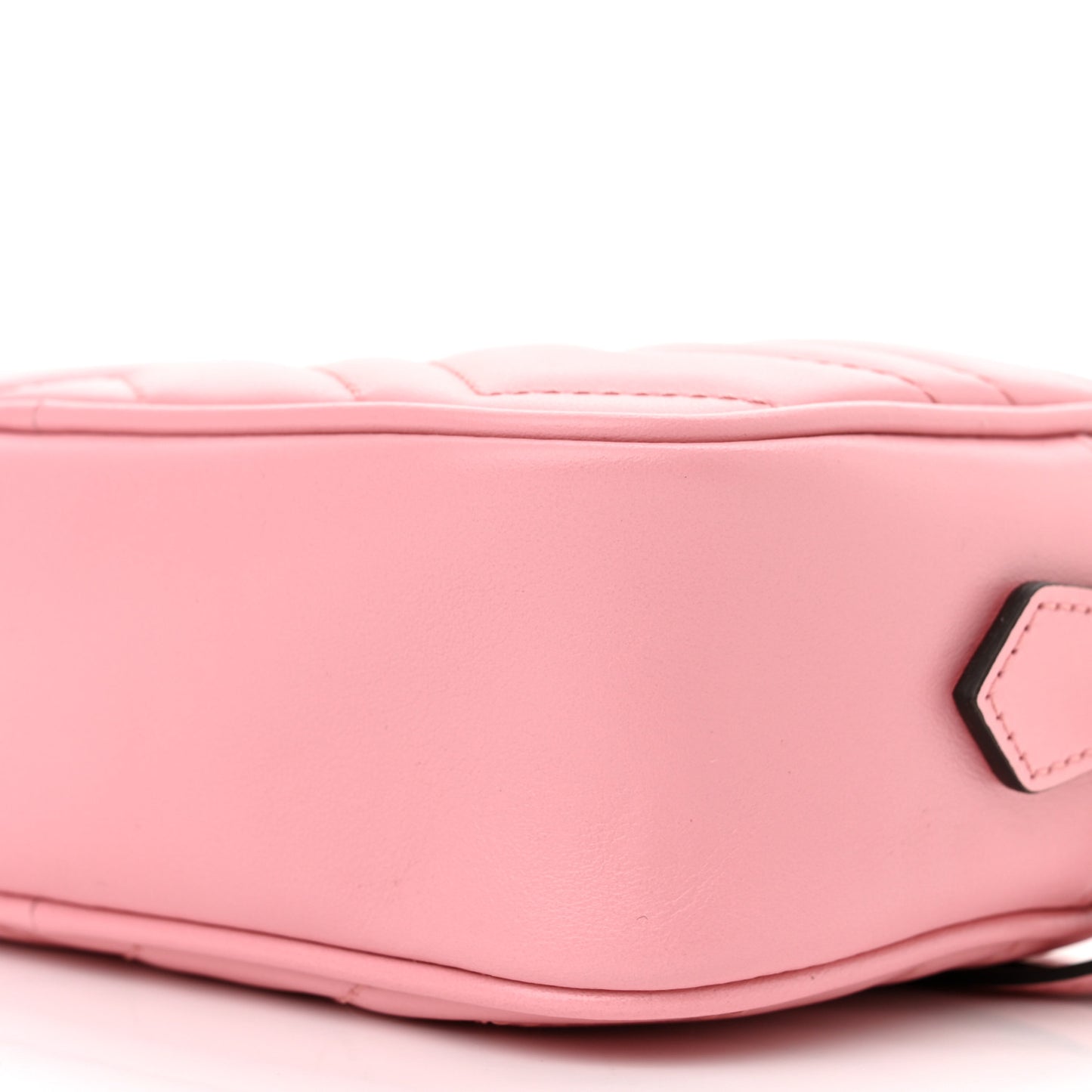 Calfskin Matelasse Mini GG Marmont Chain Shoulder Bag Wild Rose