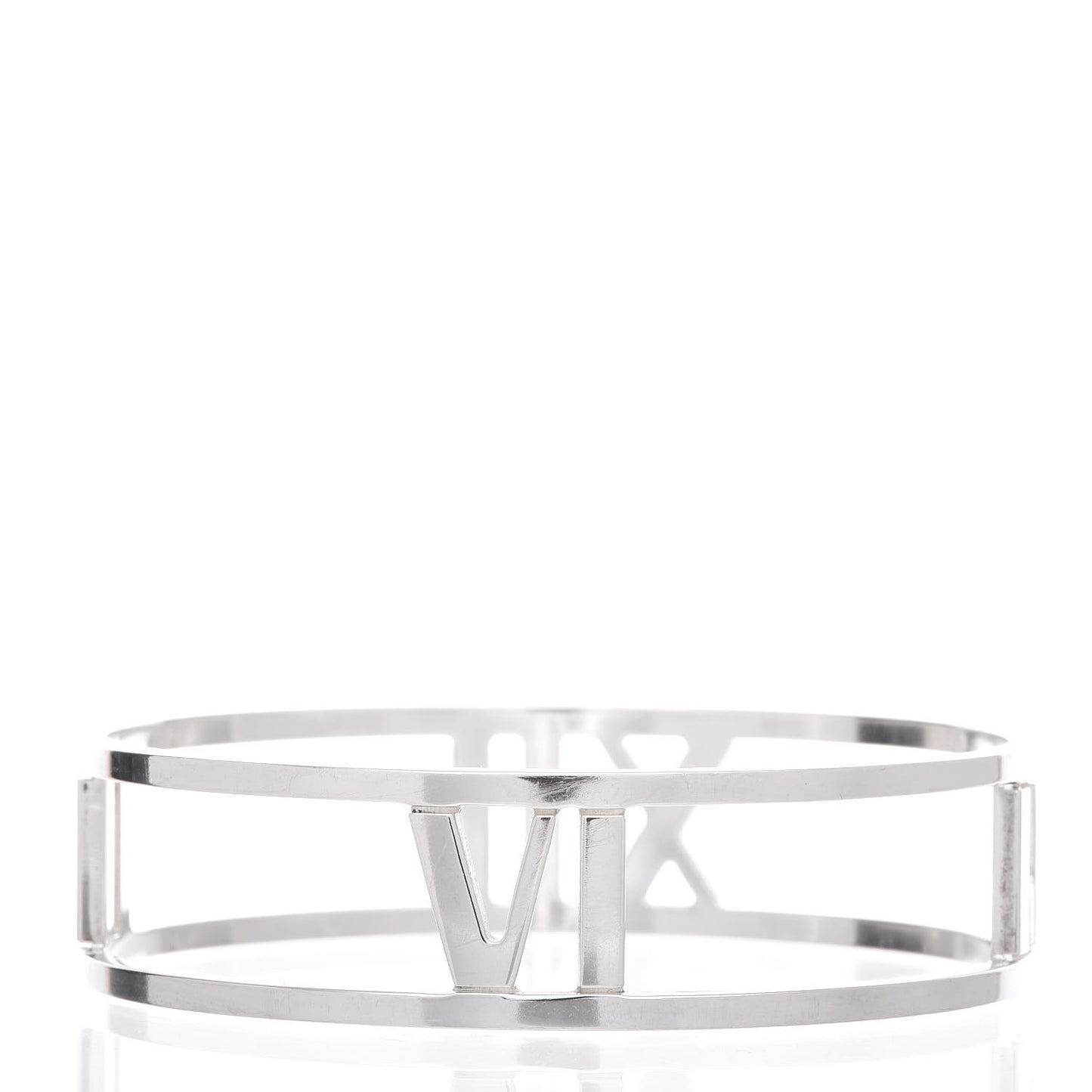 Sterling Silver Atlas Open Bangle Bracelet