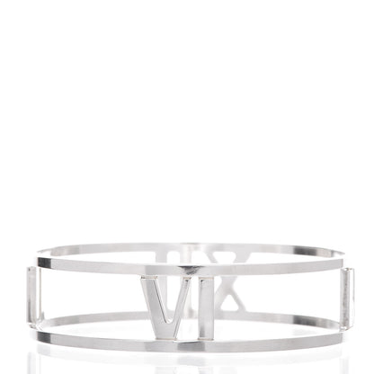 Tiffany Sterling Silver Atlas Open Bangle Bracelet 3 of 4