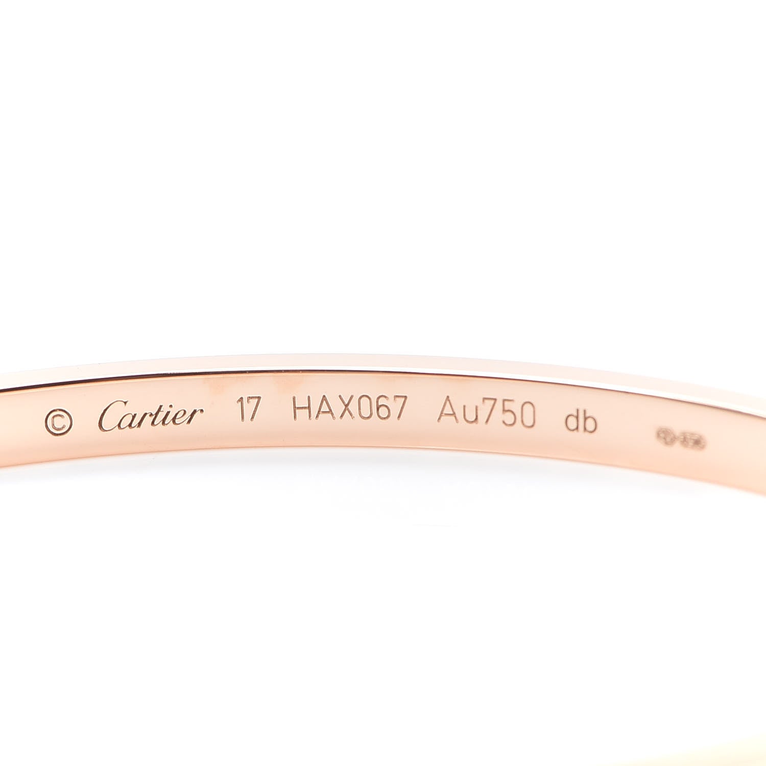 Cartier 18K Pink Gold Small LOVE Bracelet 17 4 of 6