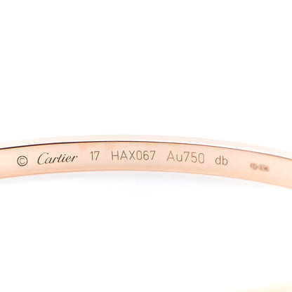 Cartier 18K Pink Gold Small LOVE Bracelet 17 4 of 6