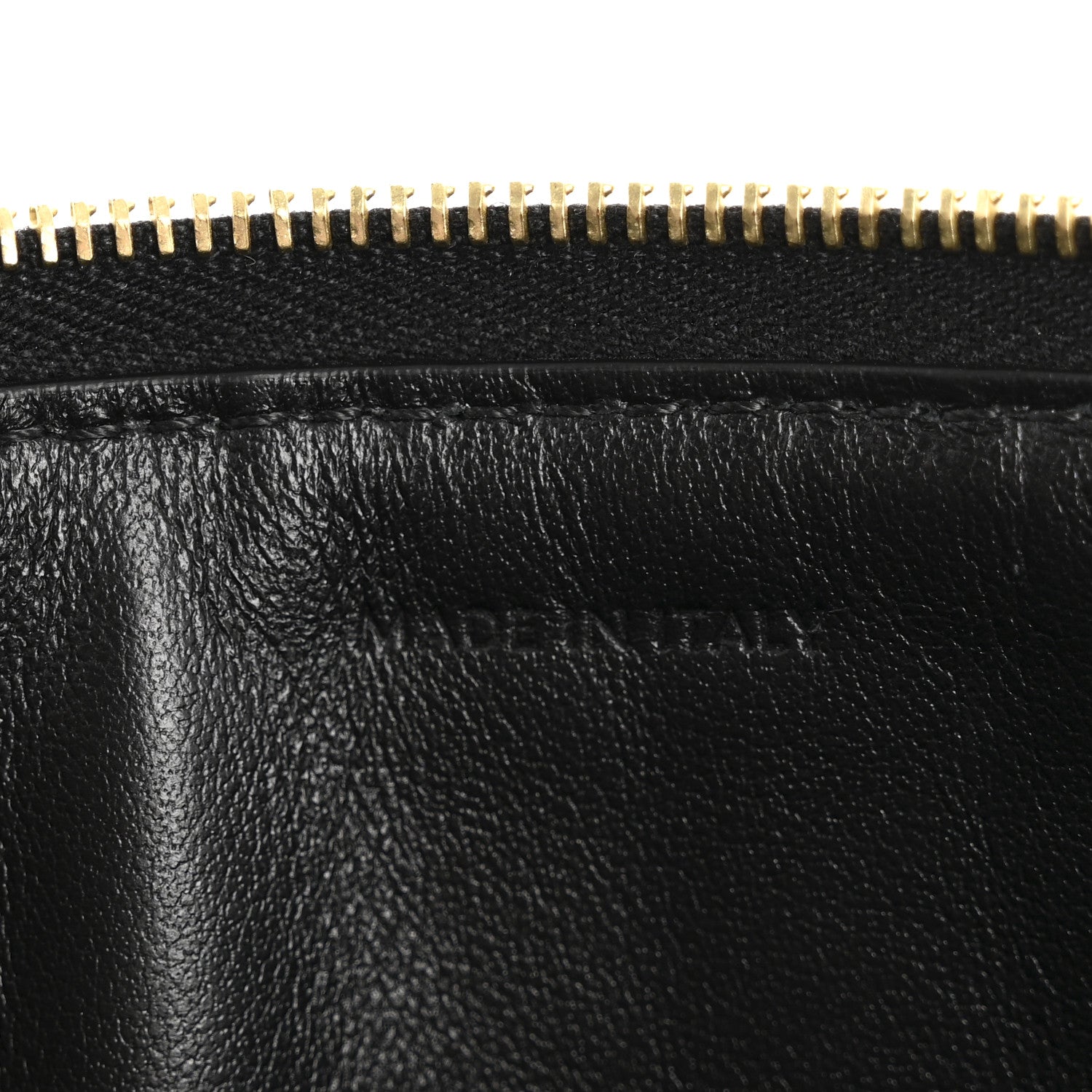 Celine Calfskin Quilted C Charm Pouch Black 7 of 10