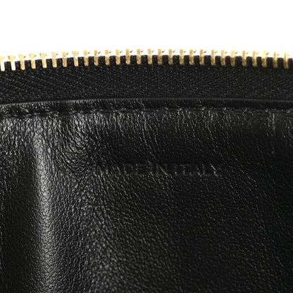 Celine Calfskin Quilted C Charm Pouch Black 7 of 10