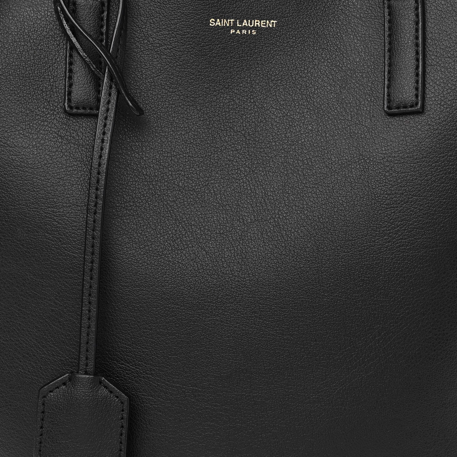 Saint Laurent Calfskin Toy Shopping Tote Black 8 of 10