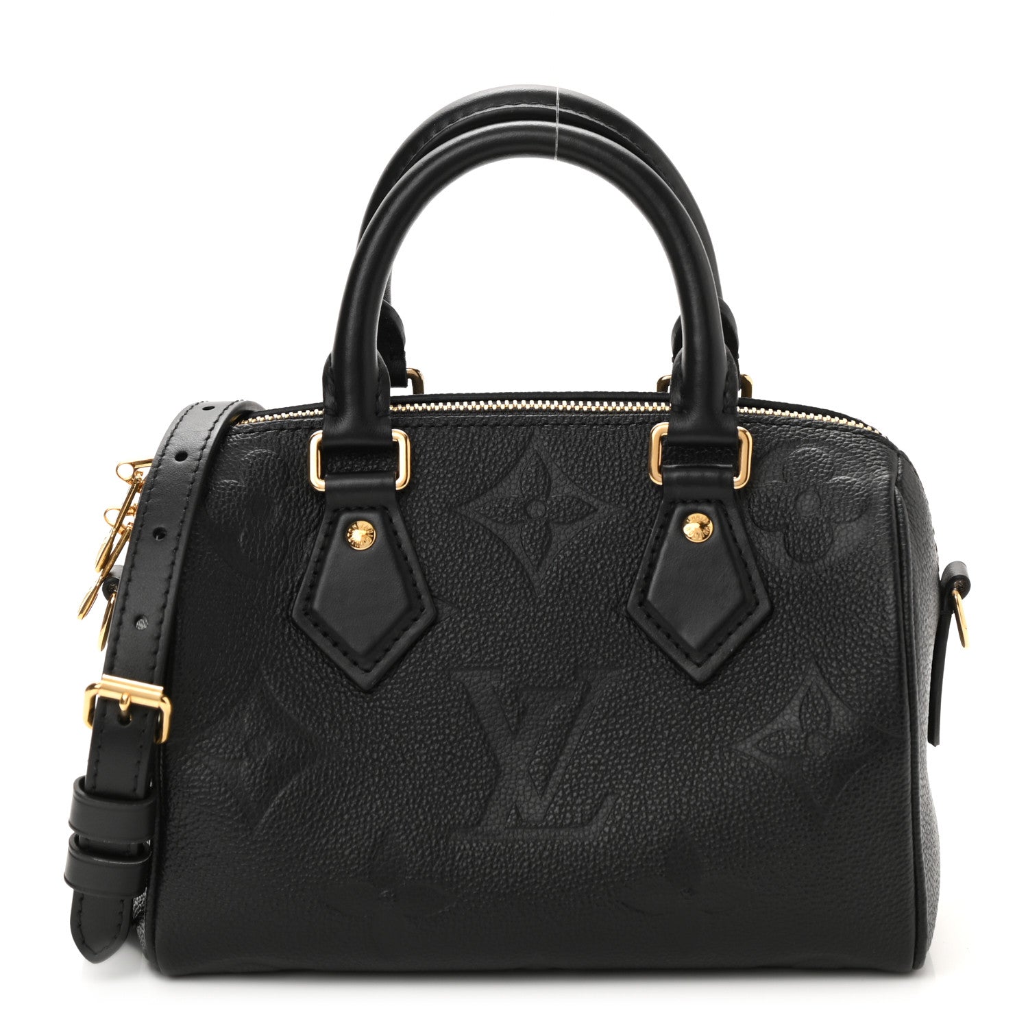 Louis Vuitton Empreinte Monogram Giant Speedy Bandouliere 20 Black 1 of 10