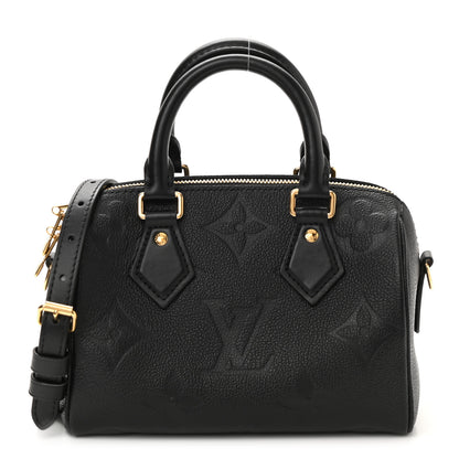 Louis Vuitton Empreinte Monogram Giant Speedy Bandouliere 20 Black 1 of 10