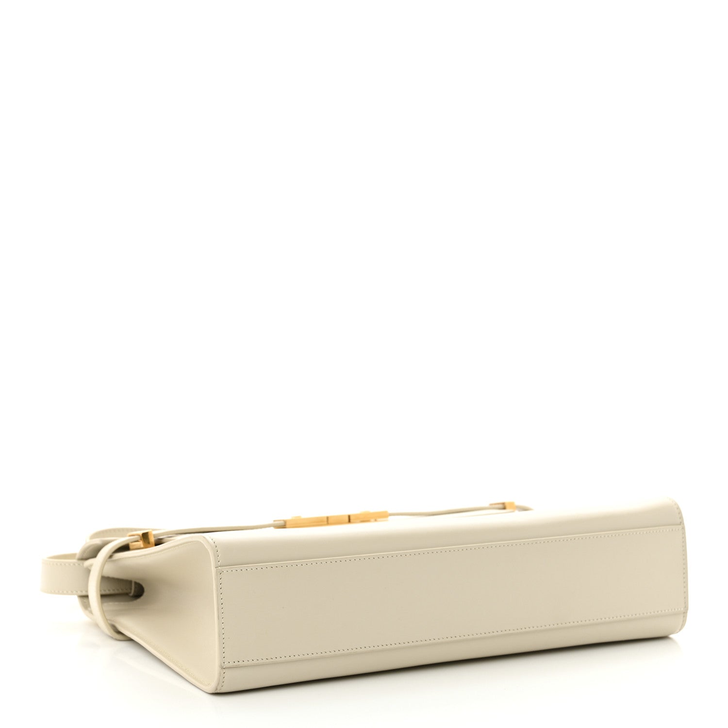 Saint Laurent Smooth Calfskin Manhattan Shoulder Bag Crema Soft 4 of 13
