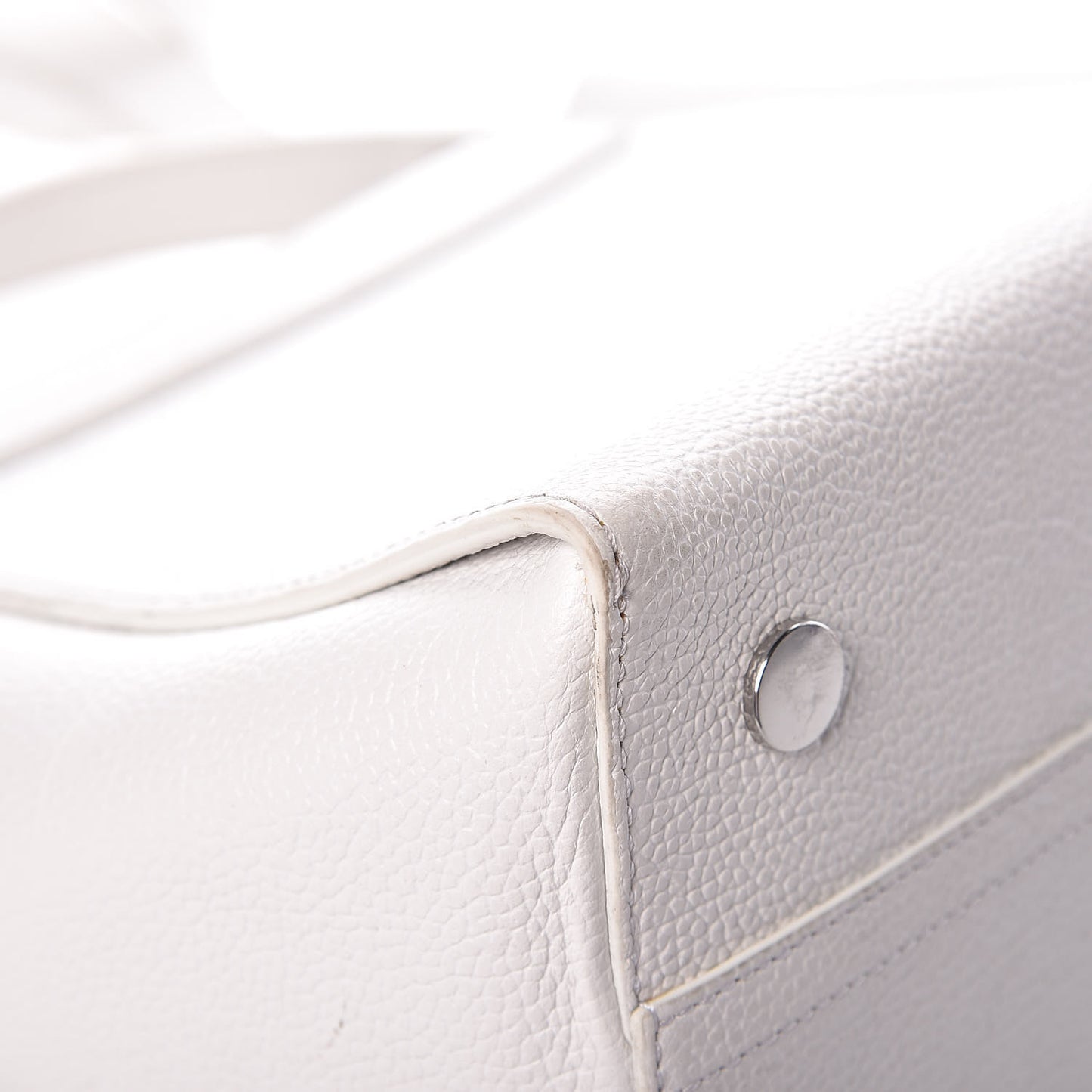 3.1 Textured Calfskin Leigh Top Handle Satchel White