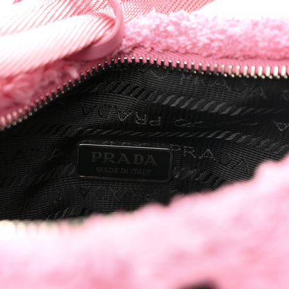 Prada Terry Cloth Mini Re-Edition 2000 Bag Petalo Black 6 of 10