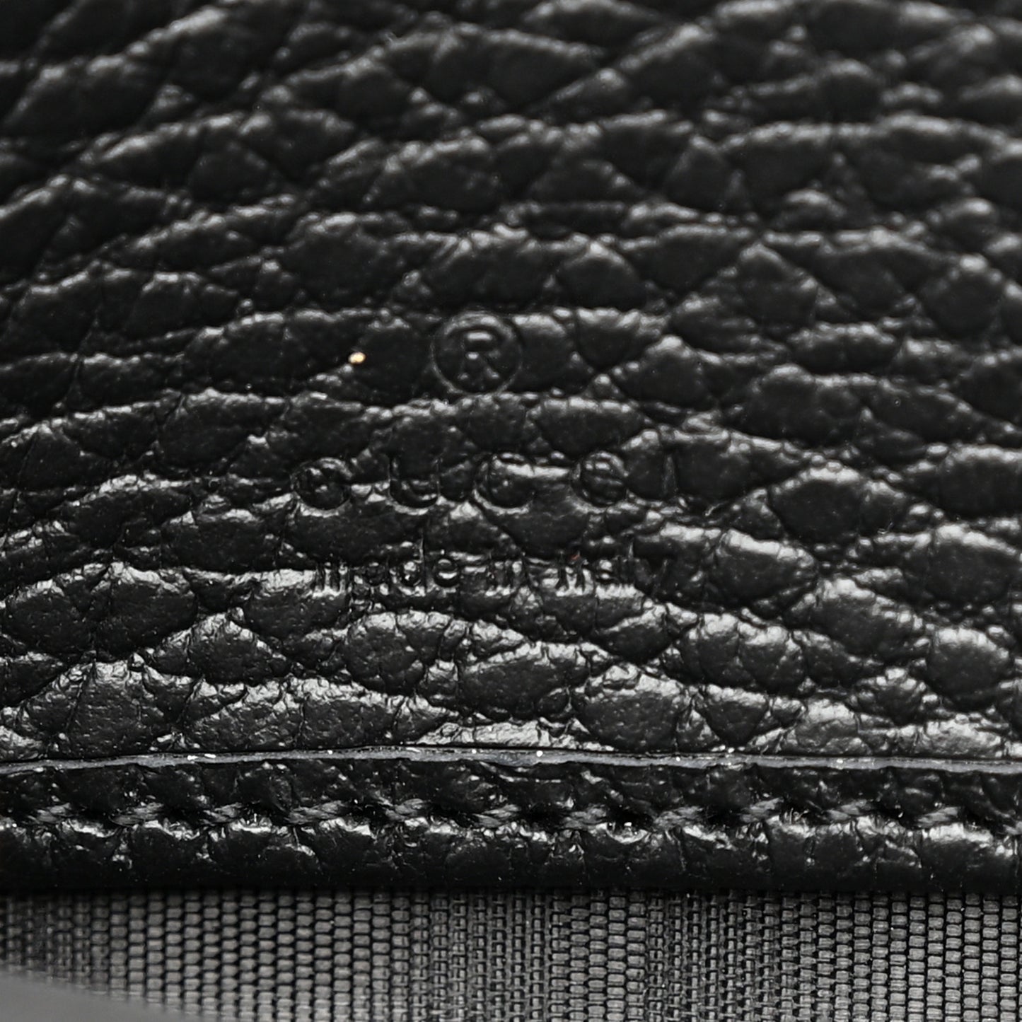 Dollar Calfskin GG Marmont Zip Around Wallet Black