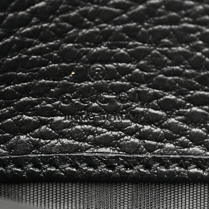 Gucci Dollar Calfskin GG Marmont Zip Around Wallet Black 7 of 8