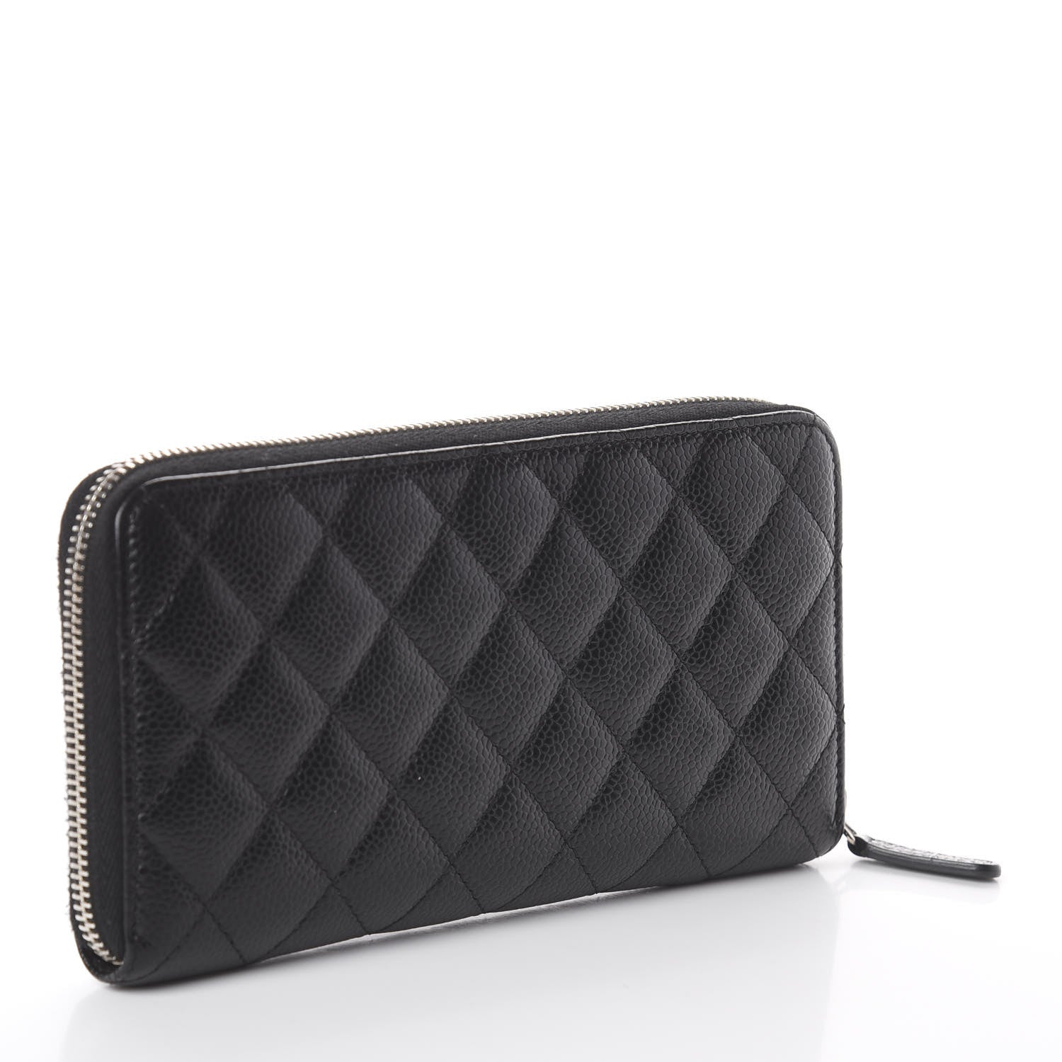 Chanel Caviar Quilted Large Gusset Zip Around Wallet Black 2 of 7