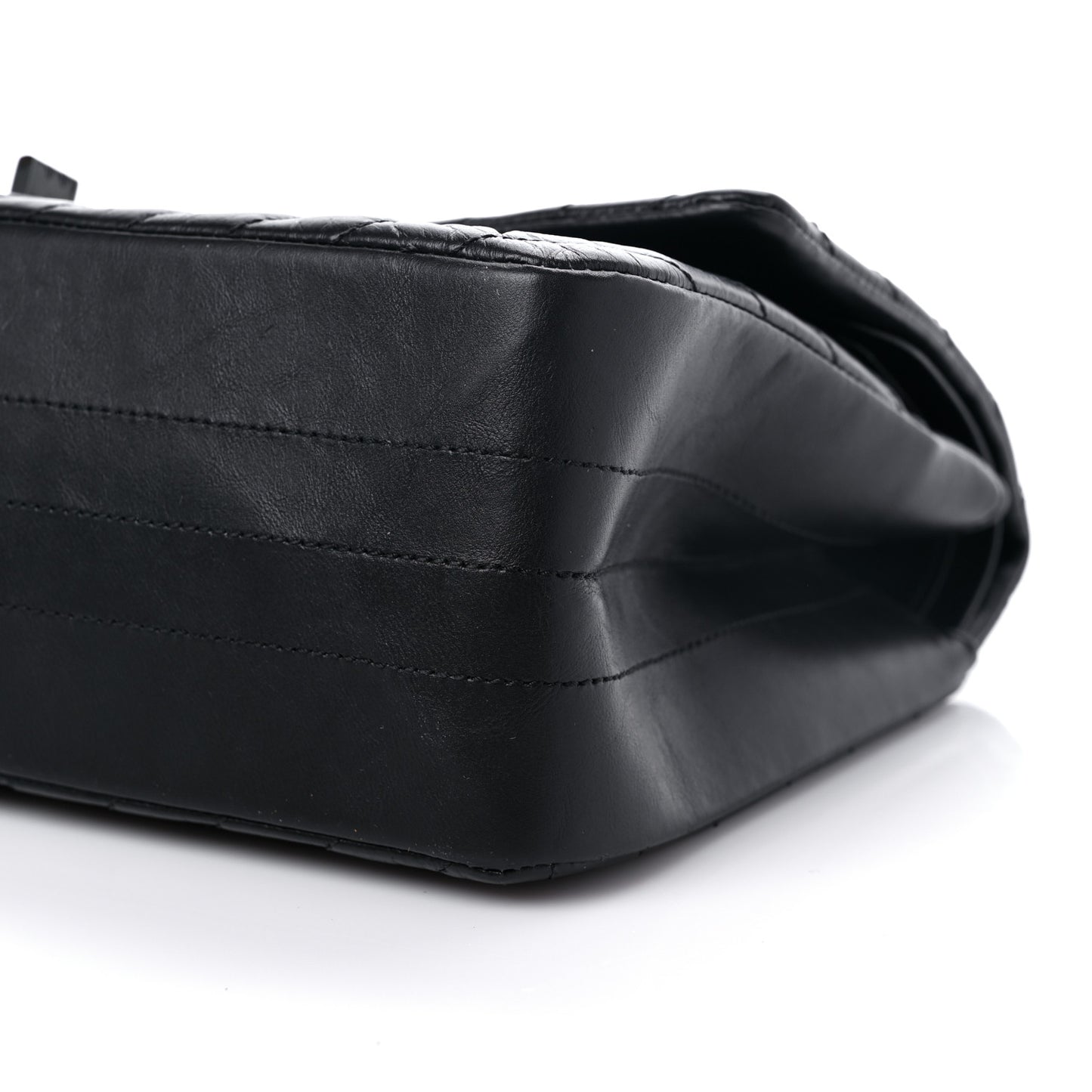 Aged Calfskin Chevron Quilted 2.55 Reissue 226 So Black