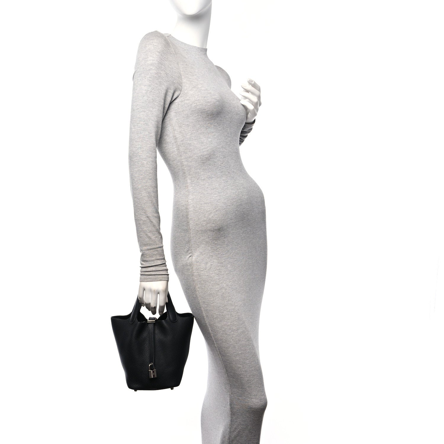 Hermes Taurillon Clemence Picotin Lock 18 PM  Black 3 of 11