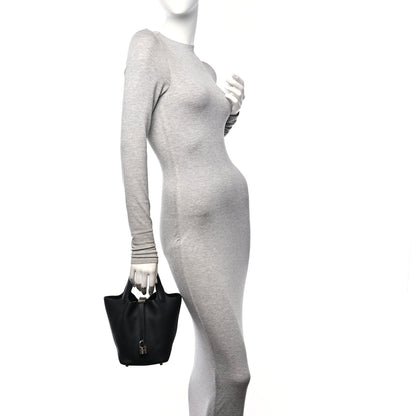 Hermes Taurillon Clemence Picotin Lock 18 PM  Black 3 of 11