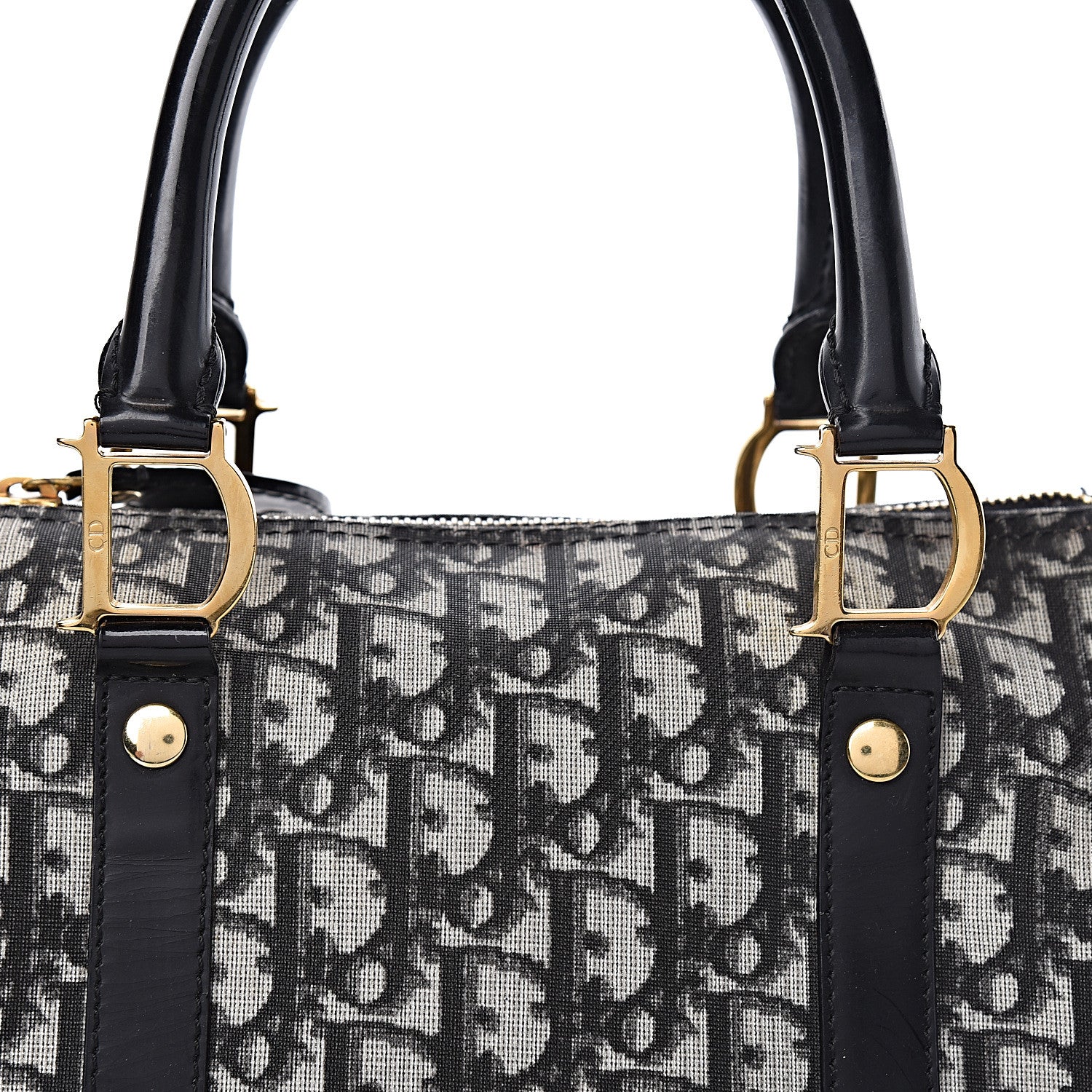Christian Dior Monogram Boston Black 10 of 18