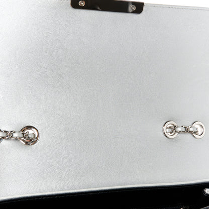 Chanel Metallic Sheepskin Quilted Beauty Lock Flap Silver 11 of 11