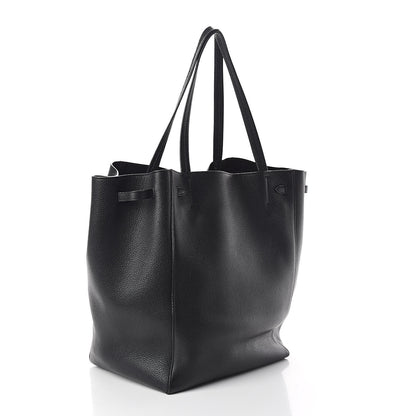 Celine Soft Grained Calfskin Medium Belt Cabas Phantom Black 3 of 9