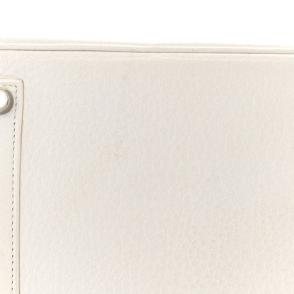 Hermes Taurillon Clemence Birkin 35 White 11 of 14