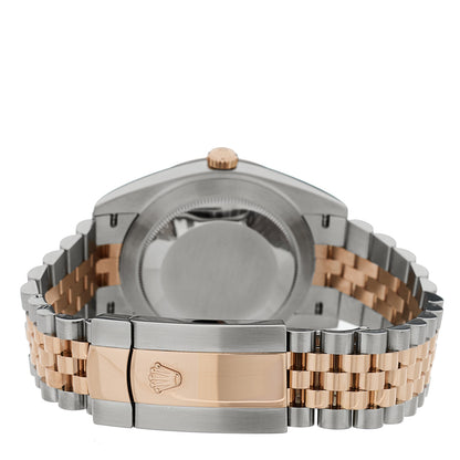 Rolex Stainless Steel 18K Everose Gold 41mm Oyster Perpetual Datejust Watch Chocolate 126331 3 of 5