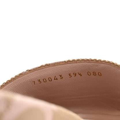 Gucci Monogram Jumbo GG Angelina Platform 55mm Slide Sandals 39.5 Beige Perfect Pink 9 of 10