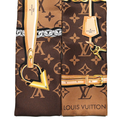 Louis Vuitton Silk Monogram Confidential Bandeau Brown 2 of 5