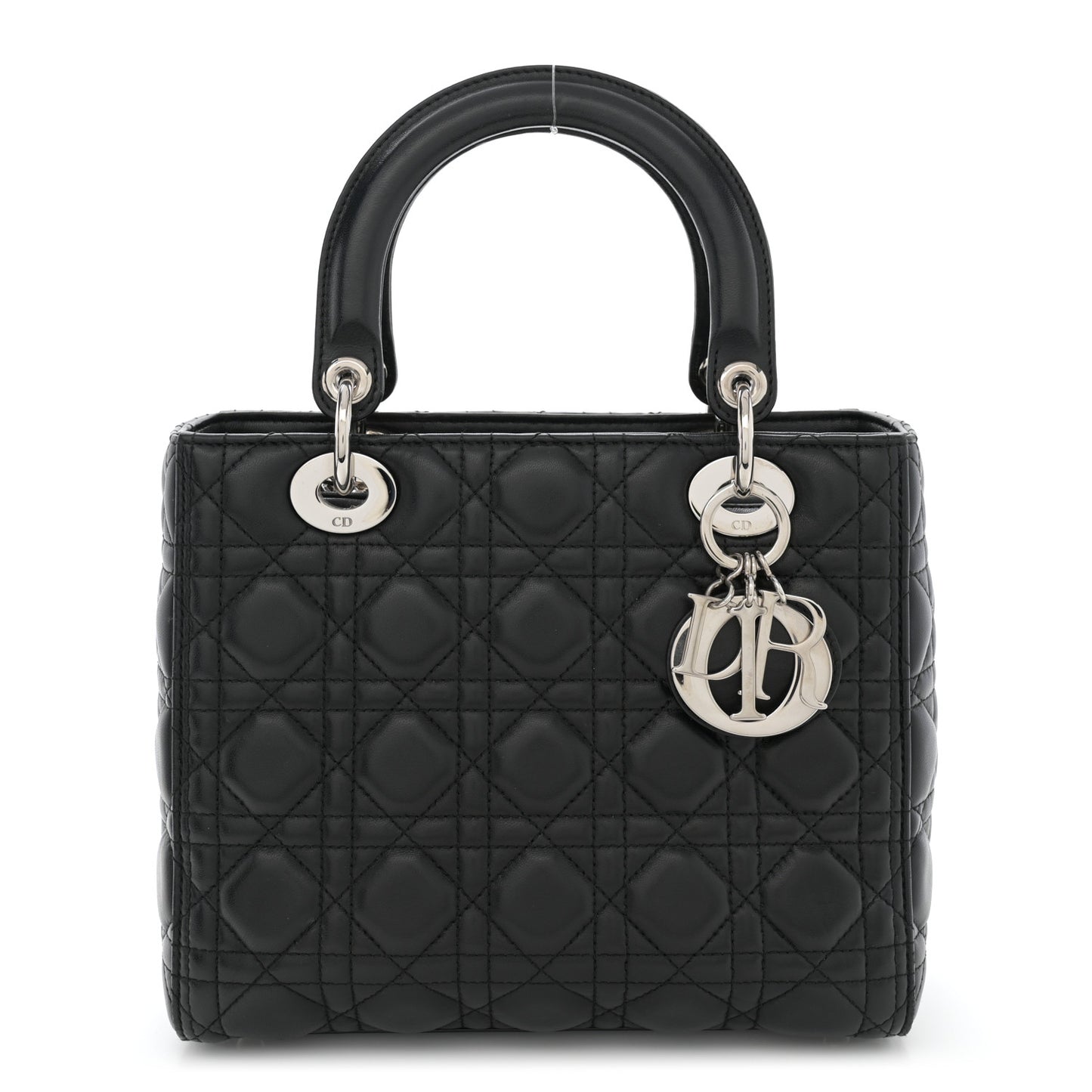 Lambskin Cannage Medium Lady Dior Black
