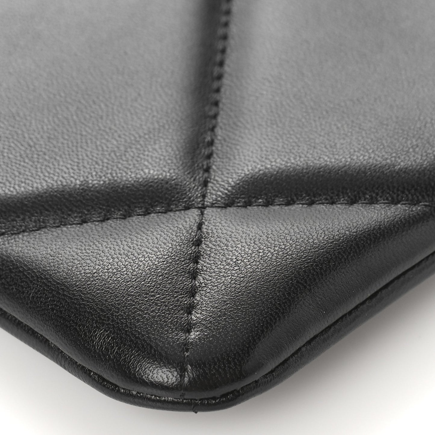 Lambskin Quilted Small Chanel 19 Pouch Black