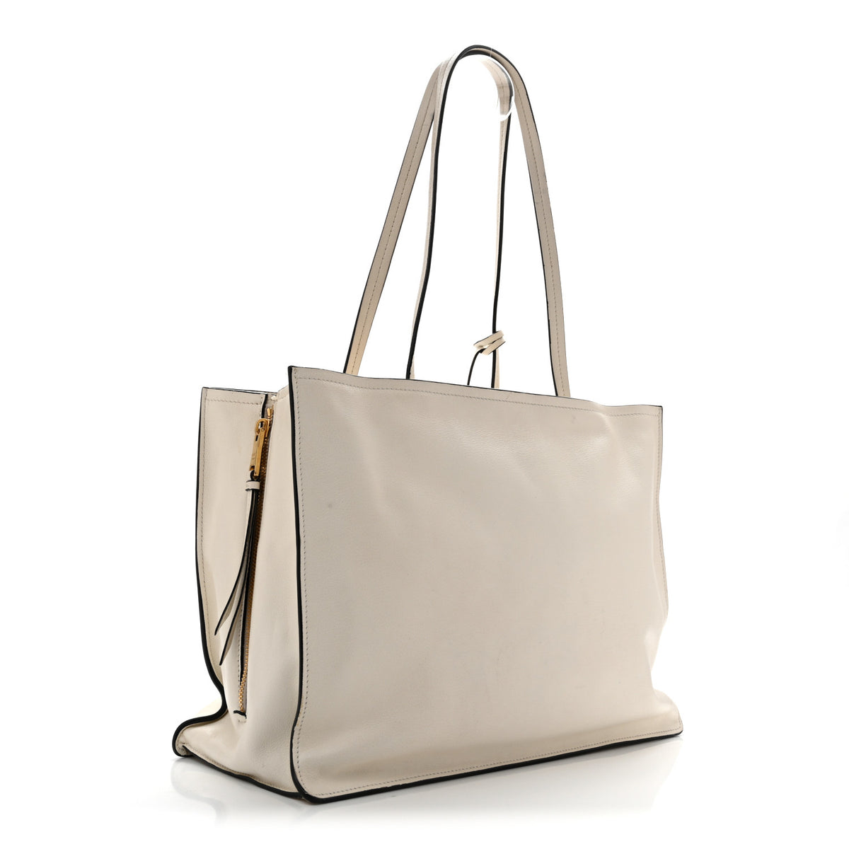 Glace Calfskin Tote White