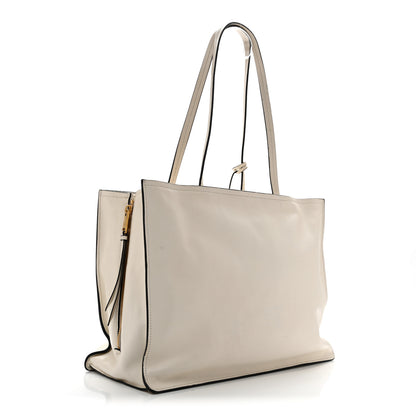Prada Glace Calfskin Tote White 3 of 15