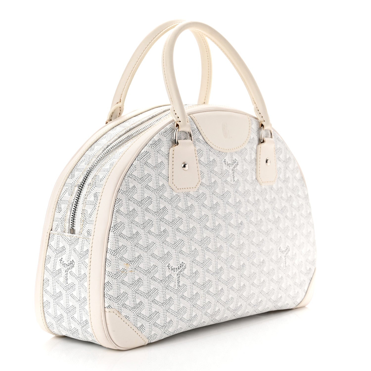 Goyard Goyardine Saint Jeanne MM Bowler White 3 of 10